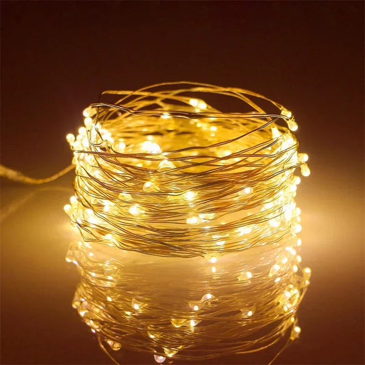 Fairy Lights Battery Operated 10m String Lights Twinkle Christmas Lights Indoor Decorative Mini Lights for Home Festival Decor