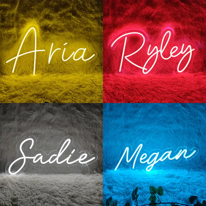 Custom Neon Sign Led Name Light for Kids Name Custom Signs Teenage Gift Led Neon Sign for Wall Decor Bedroom Decor Personalized