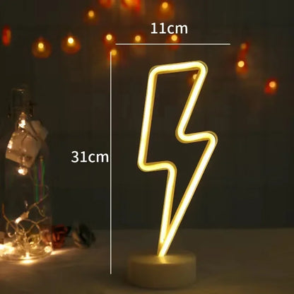 LED Flamingo Neon Sign with Base - USB & Battery Powered Night Light, Bedside Table Lamp for Bedroom Living Room USB Gadgets