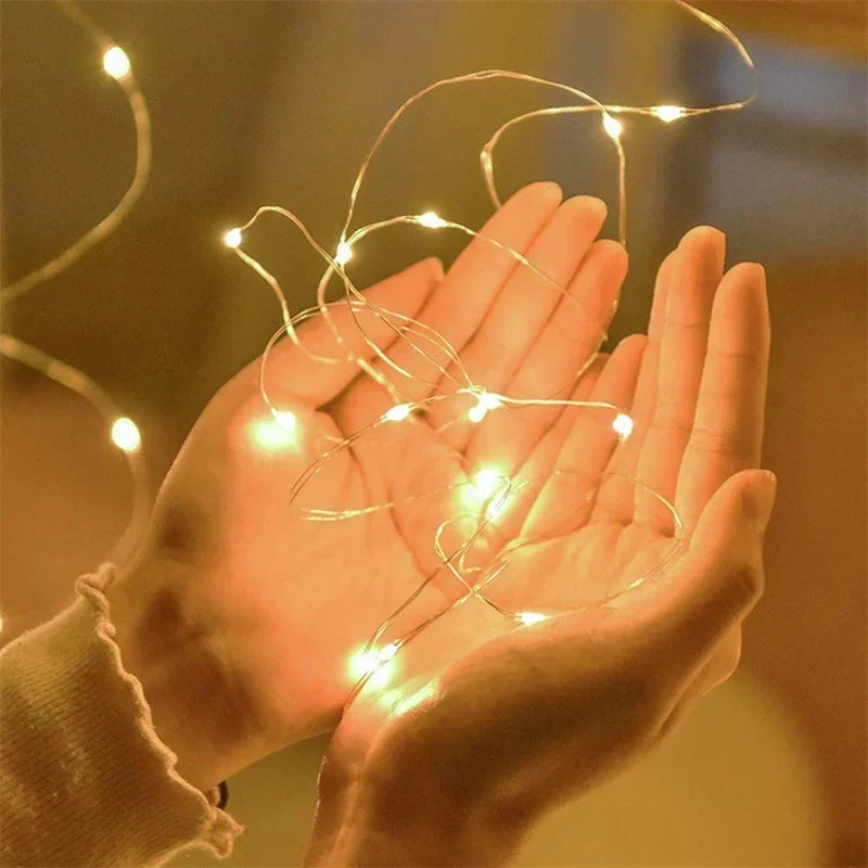 Fairy Lights Battery Operated 10m String Lights Twinkle Christmas Lights Indoor Decorative Mini Lights for Home Festival Decor
