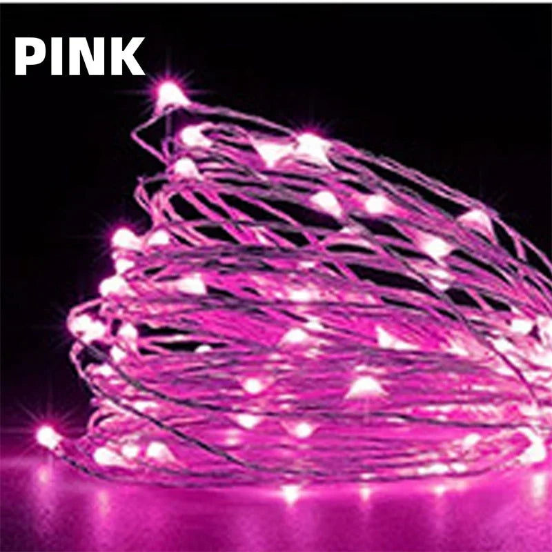 Fairy Lights Battery Operated 10m String Lights Twinkle Christmas Lights Indoor Decorative Mini Lights for Home Festival Decor