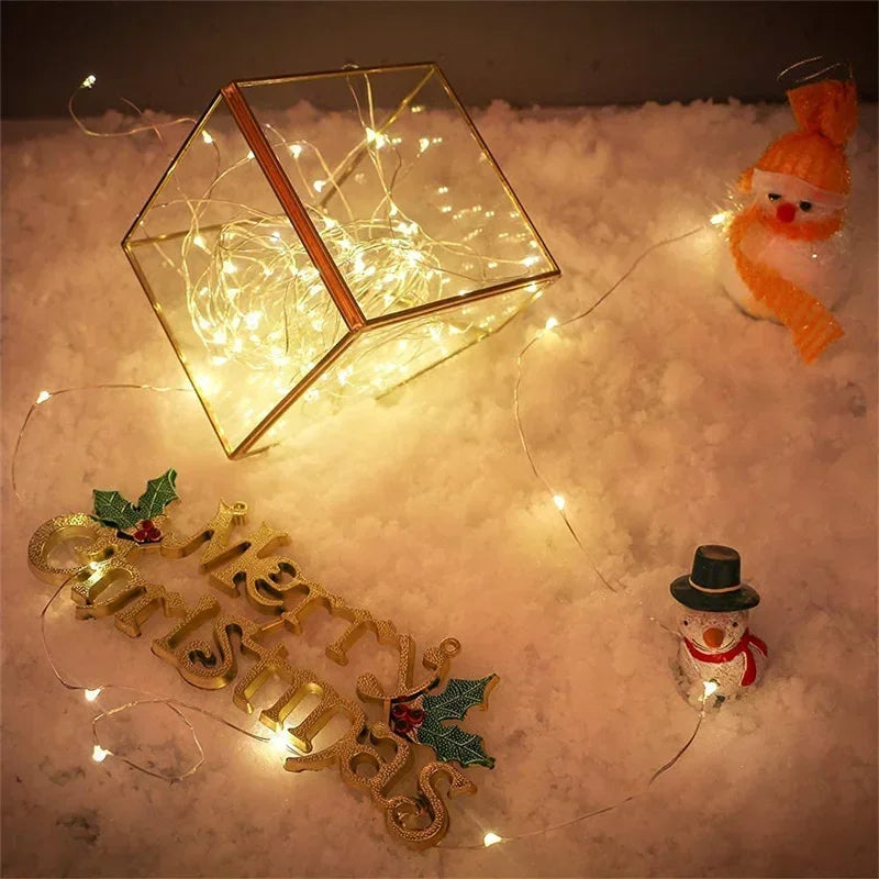 Fairy Lights Battery Operated 10m String Lights Twinkle Christmas Lights Indoor Decorative Mini Lights for Home Festival Decor