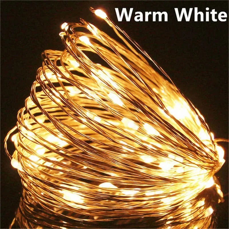 Fairy Lights Battery Operated 10m String Lights Twinkle Christmas Lights Indoor Decorative Mini Lights for Home Festival Decor